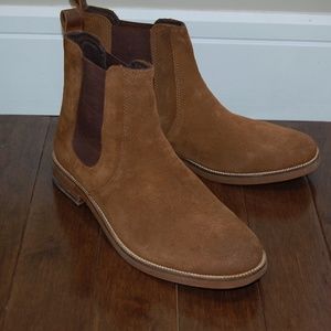 Crevo Denham Chelsea Chestnut Suede Boots Size 11